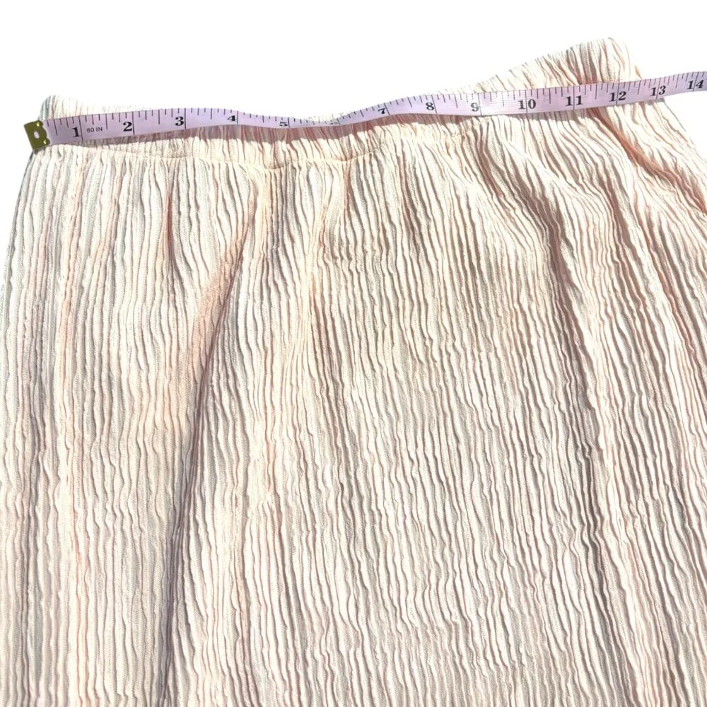 VTG 90s Leslie Fay Petites pink lace floral short sleeve blazer & crepe skirt 8P